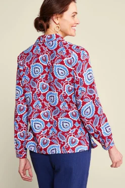 Soft Surroundings Addison Gauze Big Shirt><noscript><img width=