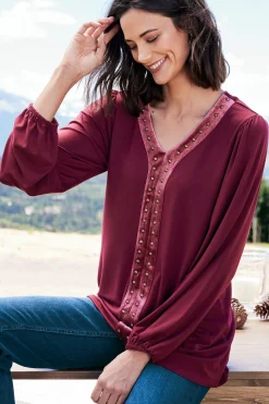 Soft Surroundings Adornment Top><noscript><img width=