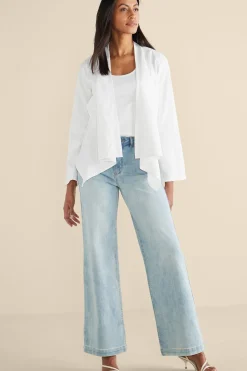 Soft Surroundings Alicante Linen Blend Topper> Linen Shop|Jackets & Coats