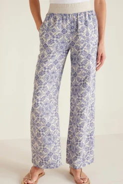 Soft Surroundings Aliso Point Linen Pants> full length|wide leg