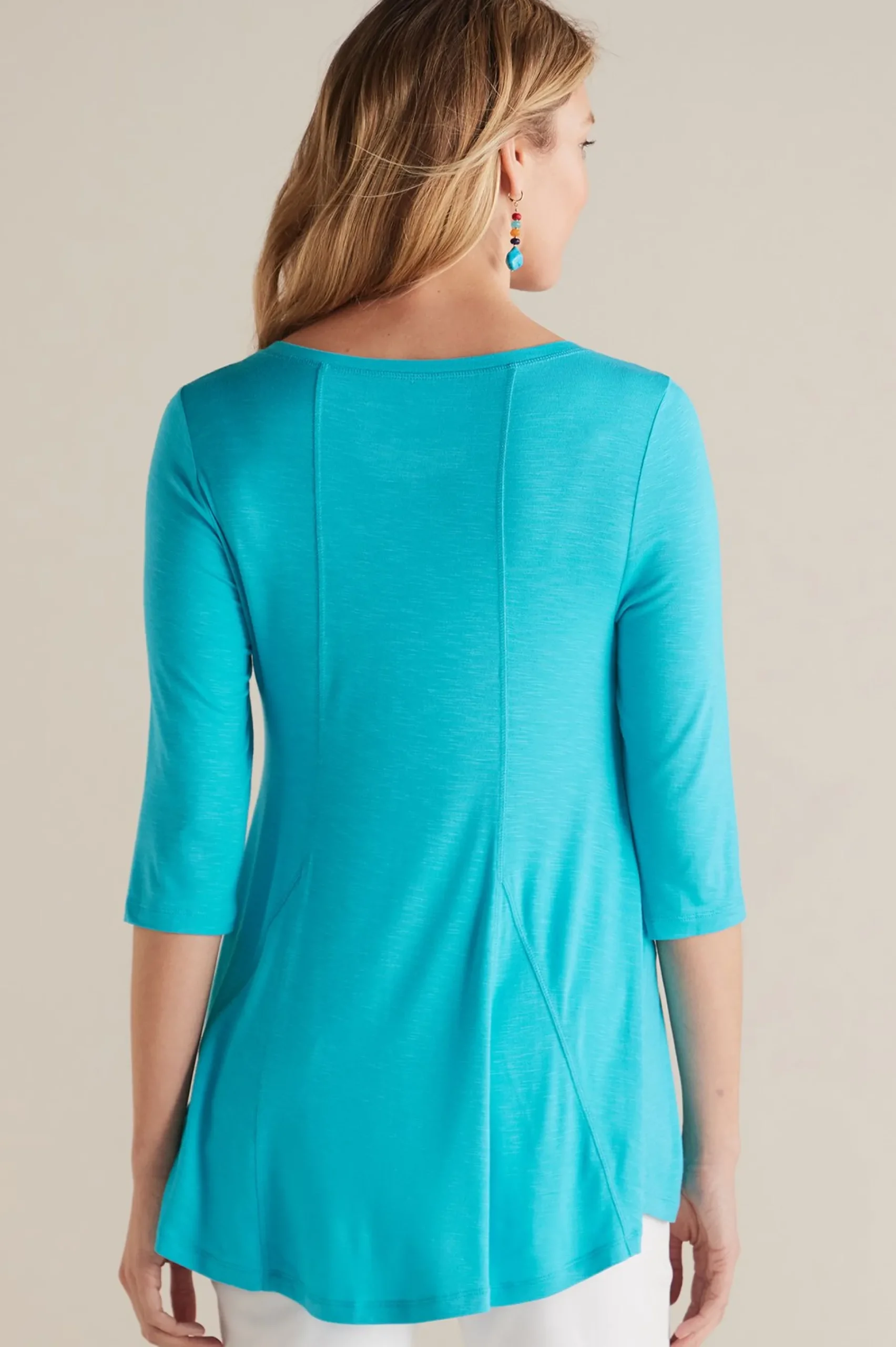 Soft Surroundings Amelia A-Line Tunic> three quarter length|tunics
