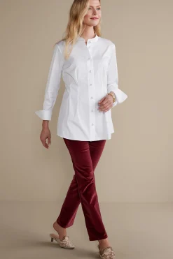 Soft Surroundings Amia Shirt> Feminine Flourish|long sleeve