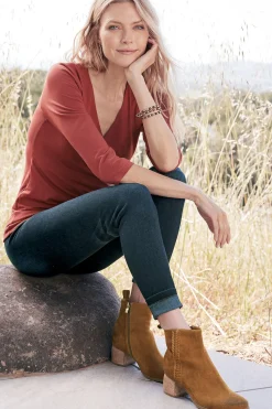 Soft Surroundings Antelope Nila Braid Bootie> boots