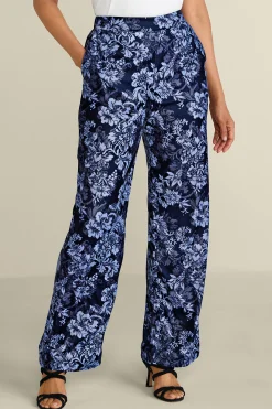 Soft Surroundings Aria Velvet Wide Leg Pants> EVelvet Styles|full length