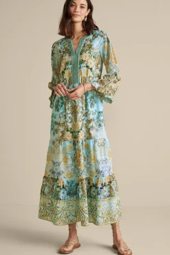Soft Surroundings Baroque Maxi Dress> Feminine Flourish|Vacation Shop