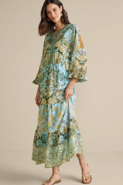 Soft Surroundings Baroque Maxi Dress> Feminine Flourish|Vacation Shop