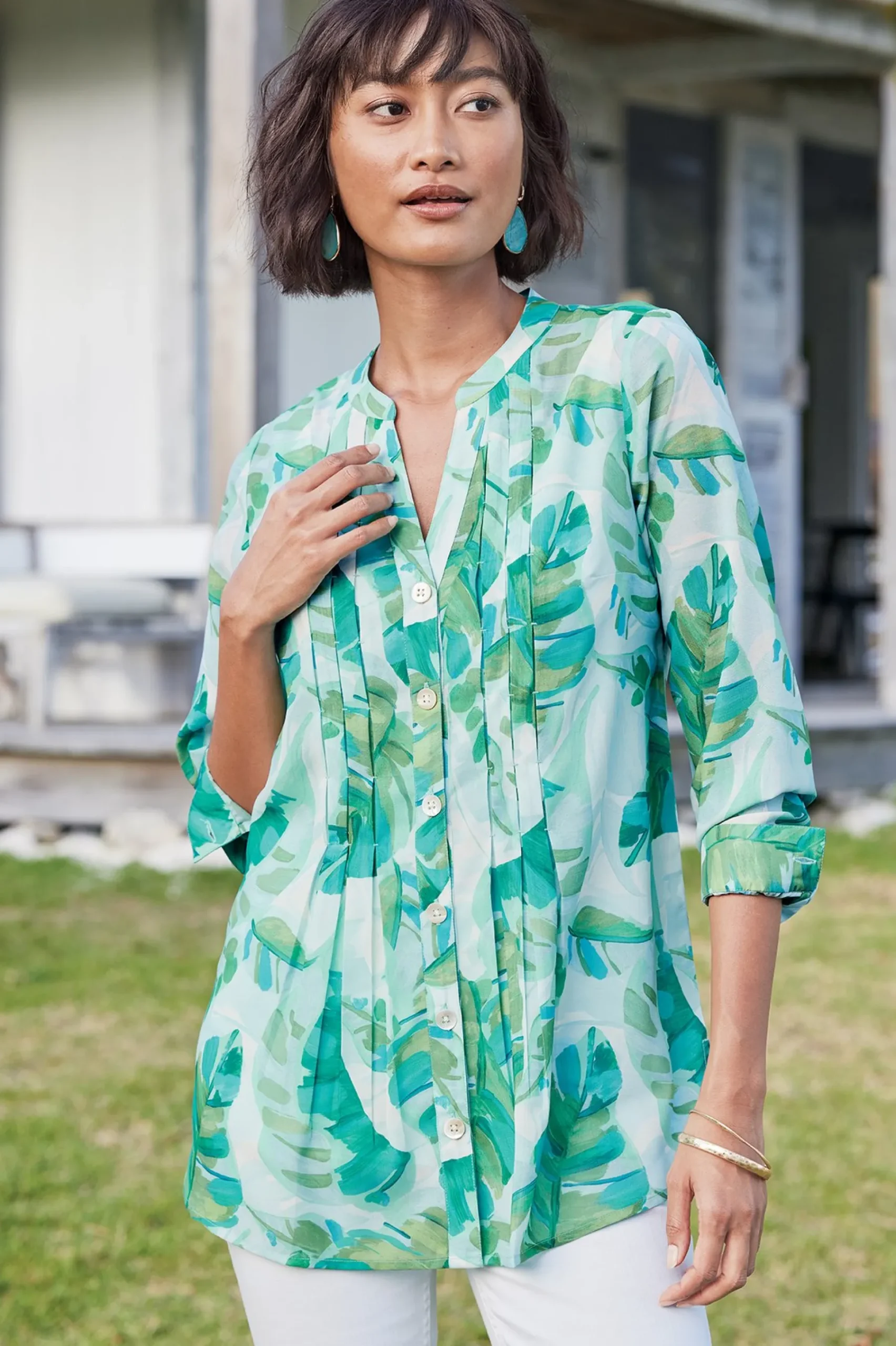 Soft Surroundings Baroque Top & Cami> Feminine Flourish|Vacation Shop