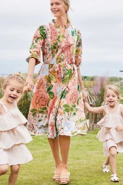 Soft Surroundings Bellicia Embroidered Midi Dress><noscript><img width=