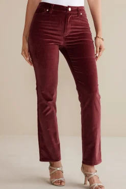 Soft Surroundings Blakely Velveteen Pants> EVelvet Styles|full length