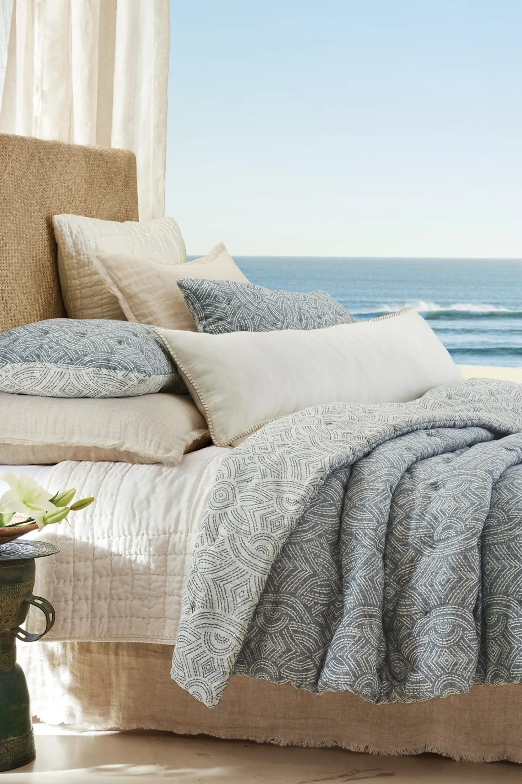 Soft Surroundings Blanche Voile Euro Sham> pillowcases & shams