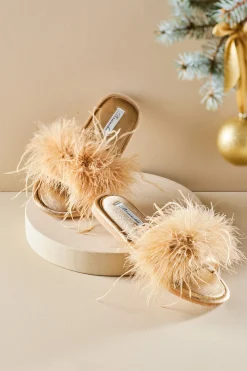 Soft Surroundings Branche Kiki Feather Slipper><noscript><img width=