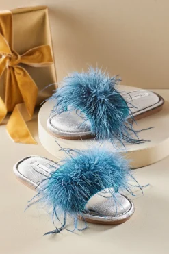 Soft Surroundings Branche Kiki Feather Slipper><noscript><img width=