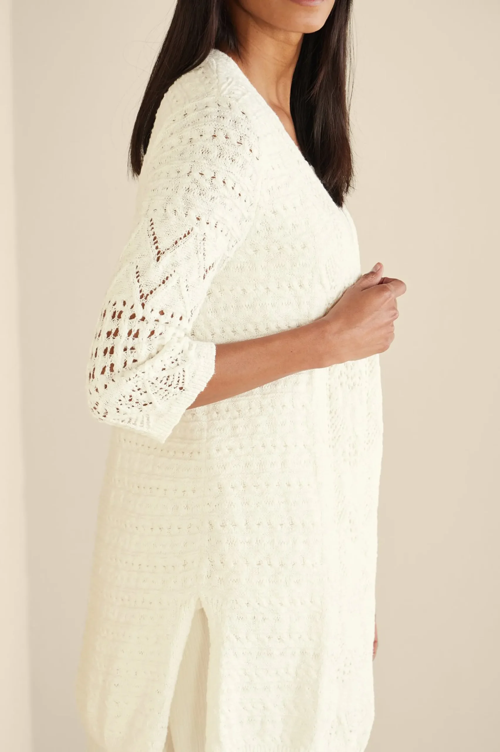 Soft Surroundings Calistoga Pointelle Cardigan> Feminine Flourish|Vacation Shop
