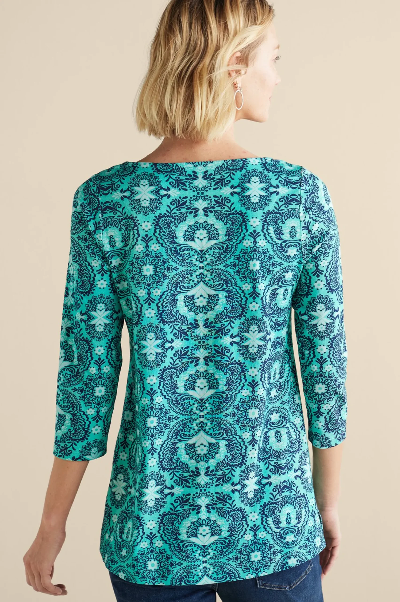 Soft Surroundings Catherine Tunic> Into The Blues|Vacation Shop