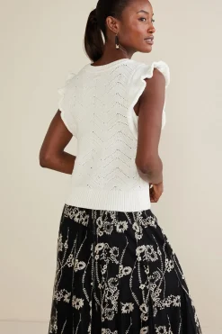 Soft Surroundings Celina Flutter Sleeve Sweater><noscript><img width=