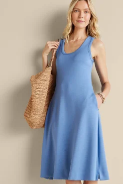 Soft Surroundings Ceri Knit Midi Dress> Into The Blues|Vacation Shop