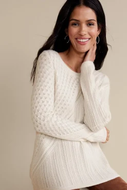 Soft Surroundings Charlette Cashmere Sweater> Sweaters & Cardigans|long sleeve