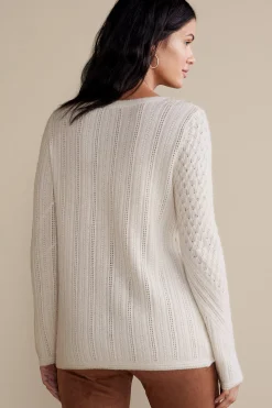Soft Surroundings Charlette Cashmere Sweater><noscript><img width=