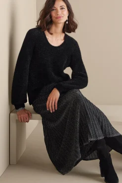 Soft Surroundings Ciara Sparkle Sweater><noscript><img width=