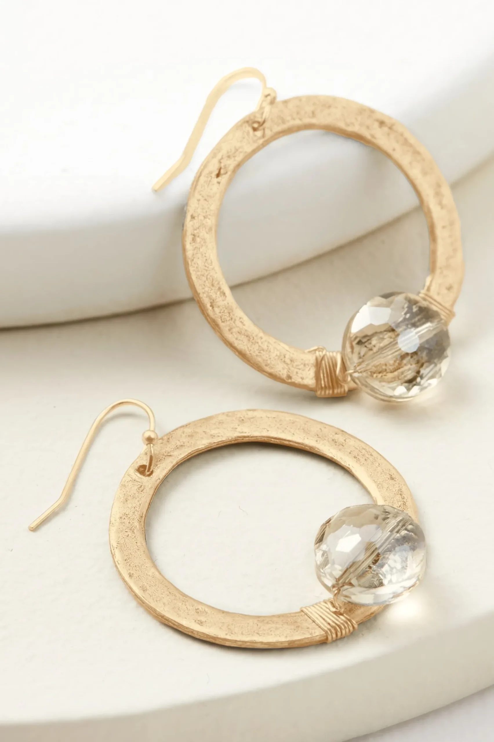 Soft Surroundings Cressa Crystal Hoop Earrings> Earrings|earrings