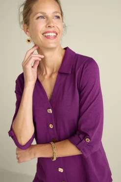 Soft Surroundings Danielle 3/4 Sleeve Tunic><noscript><img width=