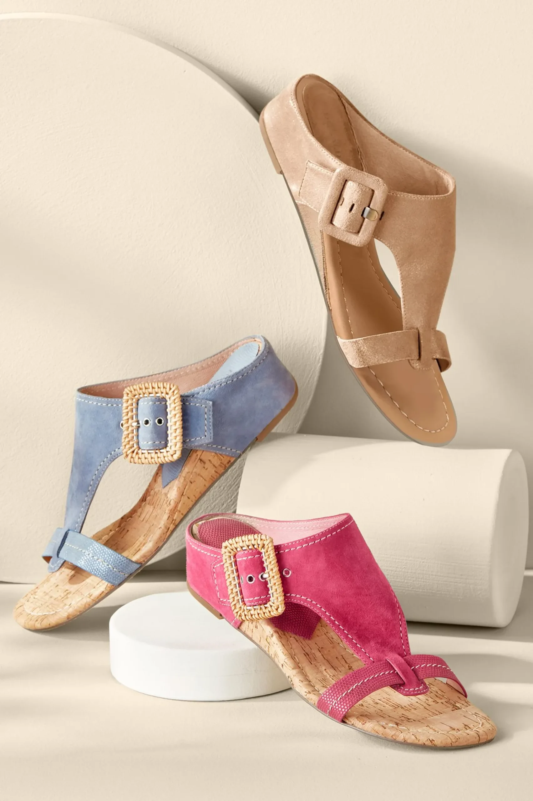 Soft Surroundings Donald Pliner Ofelia Wedge Slide> sandals|wedges