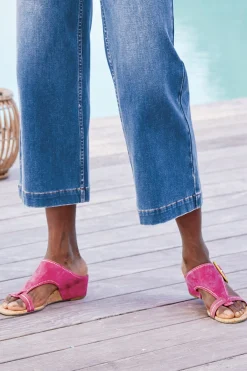 Soft Surroundings Donald Pliner Ofelia Wedge Slide><noscript><img width=