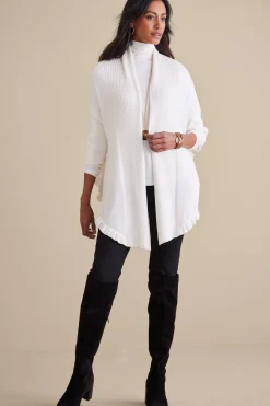 Soft Surroundings Draped Ruffle Cardigan> Scarves & Wraps|Feminine Flourish