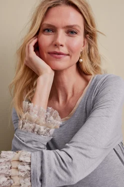 Soft Surroundings Ella Lace Top><noscript><img width=