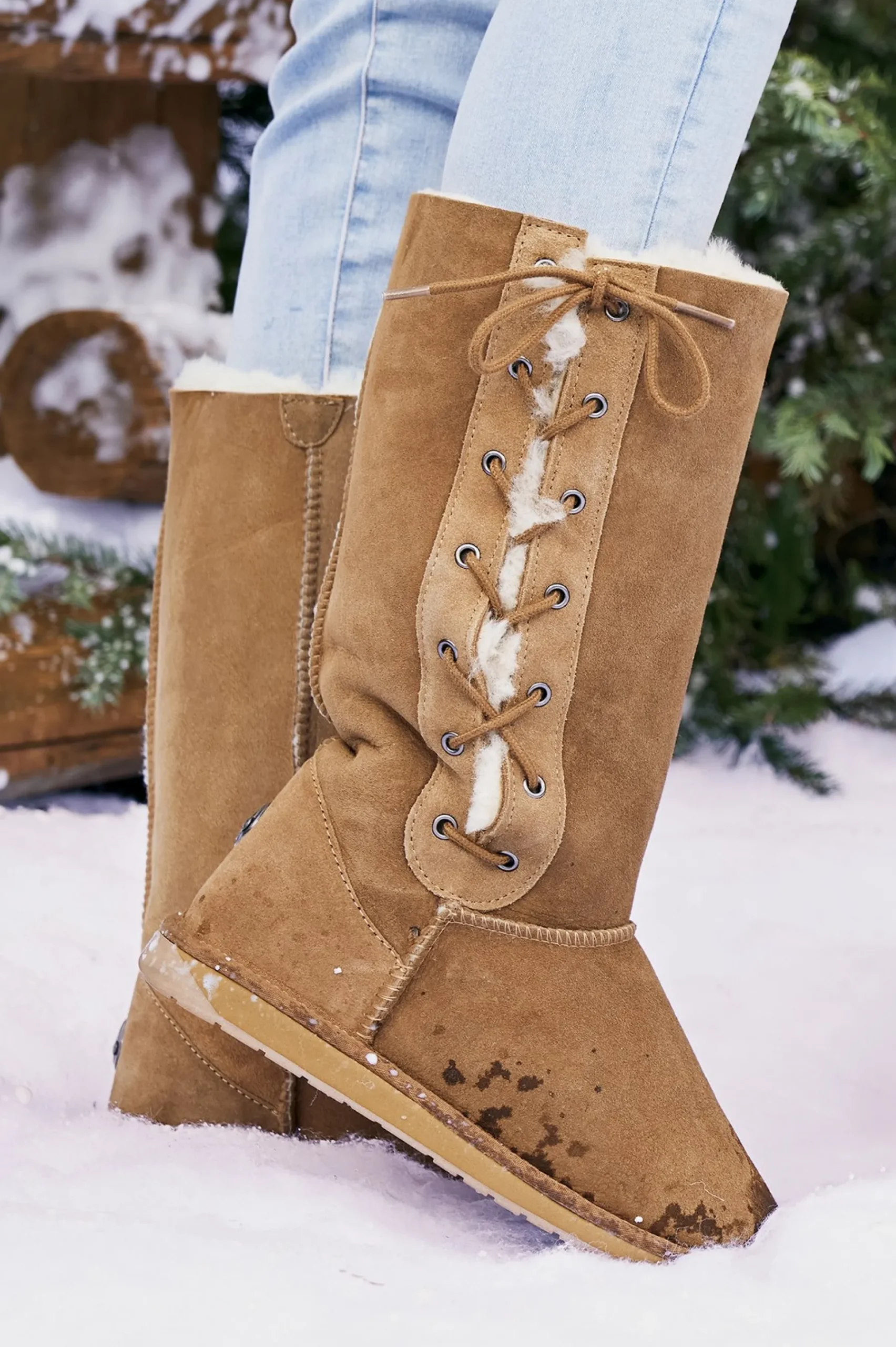 Soft Surroundings Emu Australia Platinum Hi Lace Boot> boots