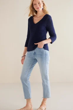 Soft Surroundings Estrella Sweater> Sweaters & Cardigans|three quarter length