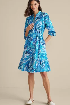 Soft Surroundings Feyre Short Dress> Into The Blues|work to play