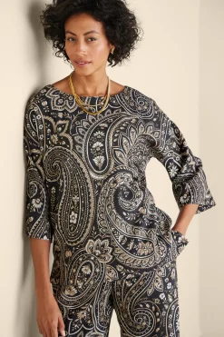 Soft Surroundings Fleur Top> Vacation Shop|three quarter length