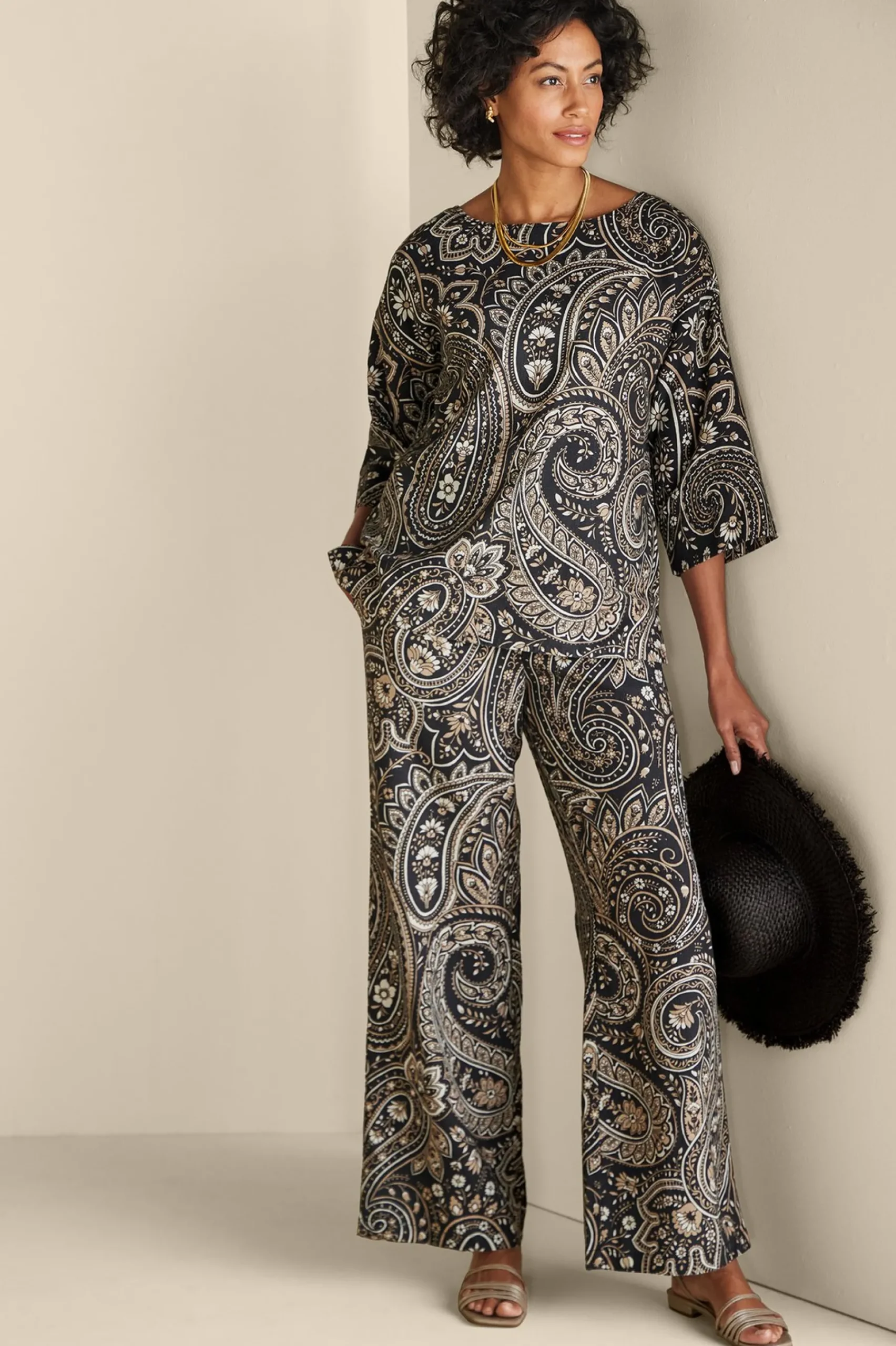 Soft Surroundings Fleur Top> Vacation Shop|three quarter length