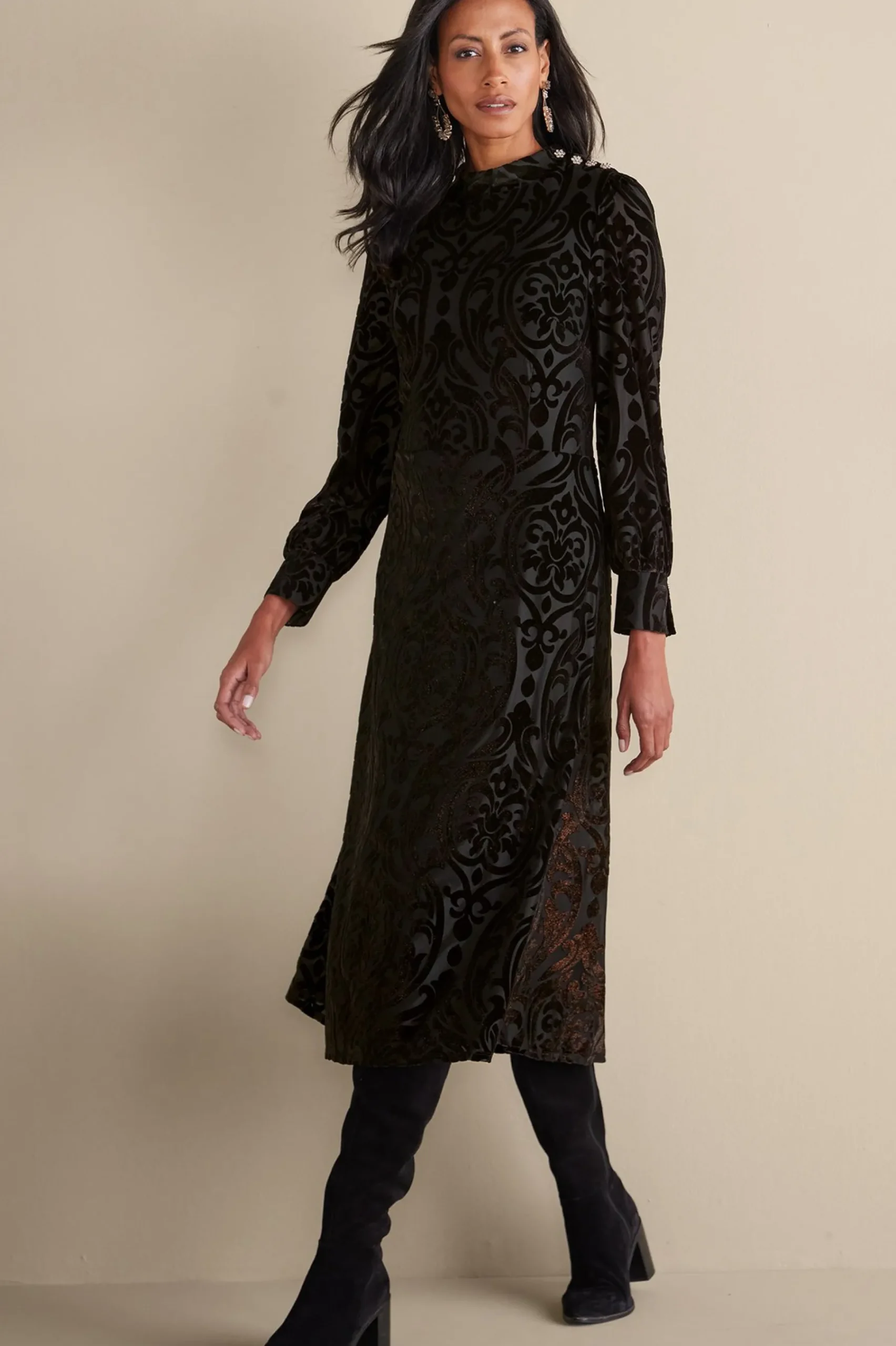 Soft Surroundings Hadley Velvet Dress> EVelvet Styles|occasion dresses
