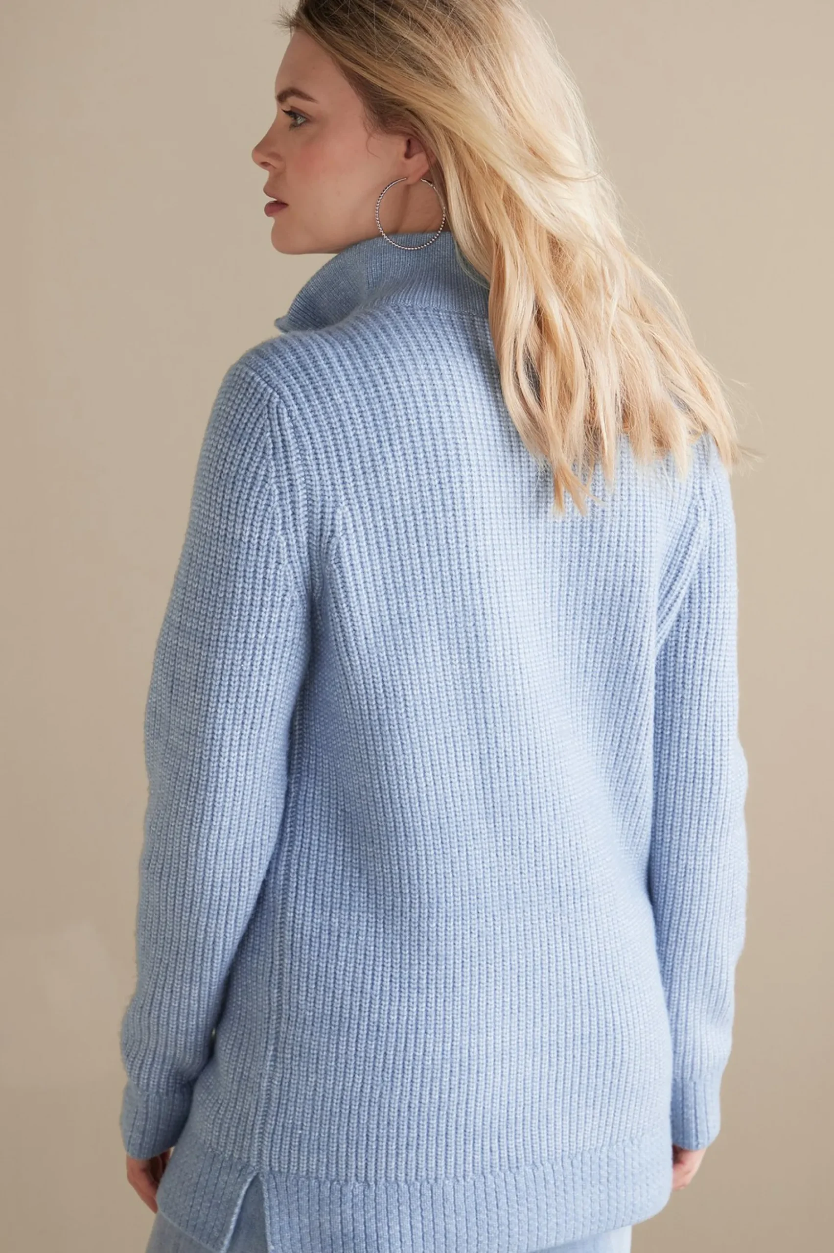 Soft Surroundings Hallie Half Zip Sweater> Into The Blues|Everyday Styles
