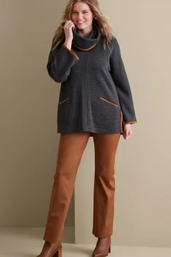 Soft Surroundings Hanna Convertible Tunic> long sleeve|pullovers