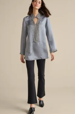 Soft Surroundings Icon Colette Tunic> Global Artistry|long sleeve