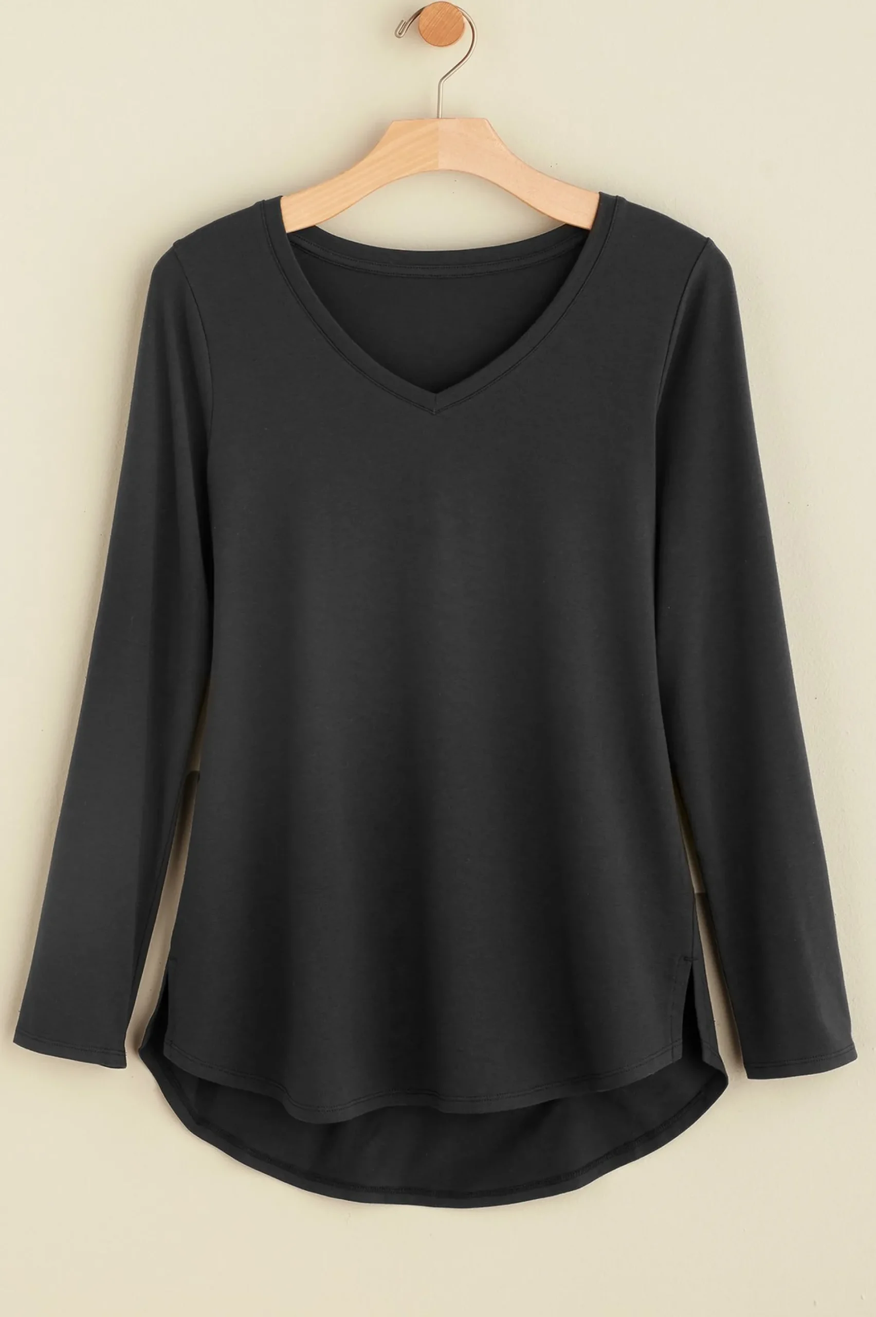 Soft Surroundings Isabel Pima Long Sleeve Tee> Everyday Styles|long sleeve