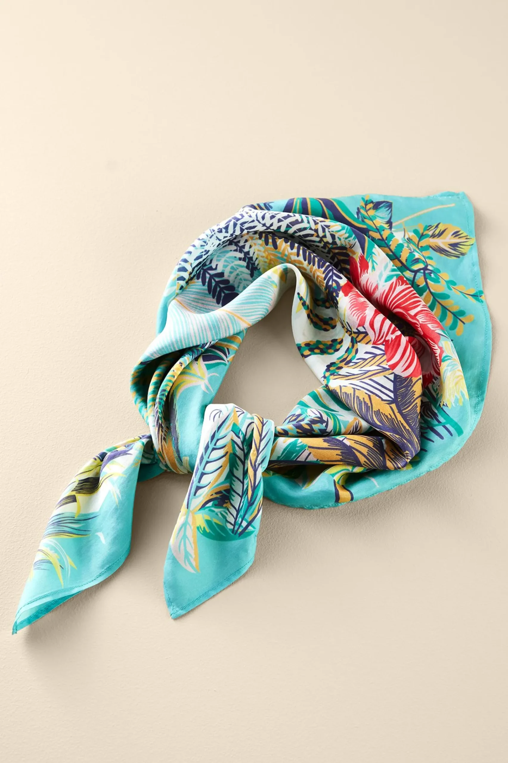 Soft Surroundings Jungle Leaves Silk Scarf> Scarves & Wraps