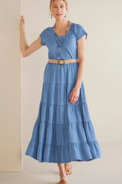 Soft Surroundings Kara TENCEL™ Dress> solids|mid-length