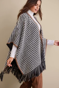 Soft Surroundings Kareli Plaid Topper><noscript><img width=