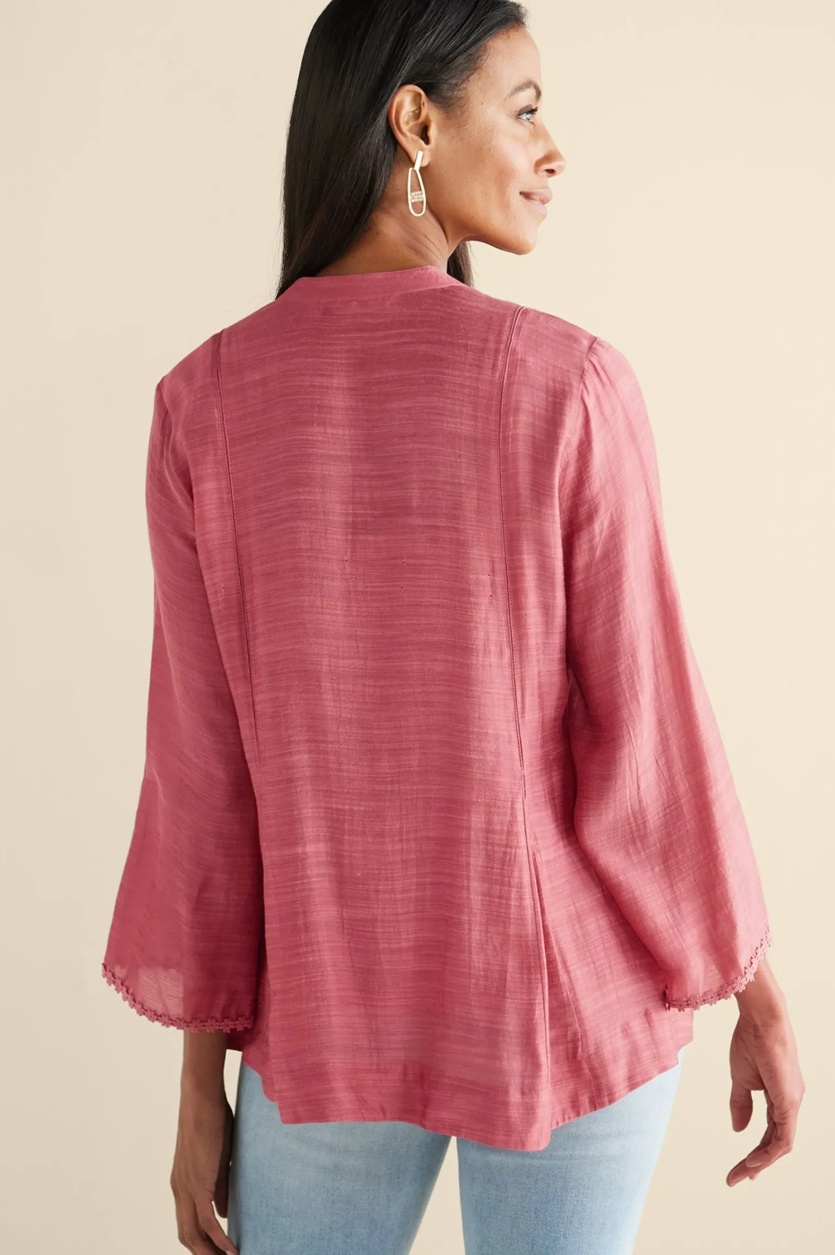 Soft Surroundings Kateri Soutache Embroidered Top> Feminine Flourish|Vacation Shop