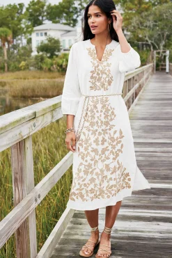 Soft Surroundings Kimora Embroidered Midi Dress><noscript><img width=