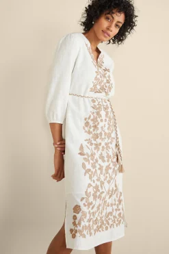Soft Surroundings Kimora Embroidered Midi Dress><noscript><img width=