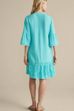 Soft Surroundings Kiona Gauze Short Dress><noscript><img width=