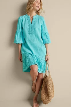 Soft Surroundings Kiona Gauze Short Dress><noscript><img width=