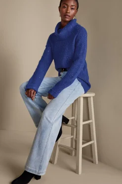 Soft Surroundings Linley Sequin Sweater><noscript><img width=