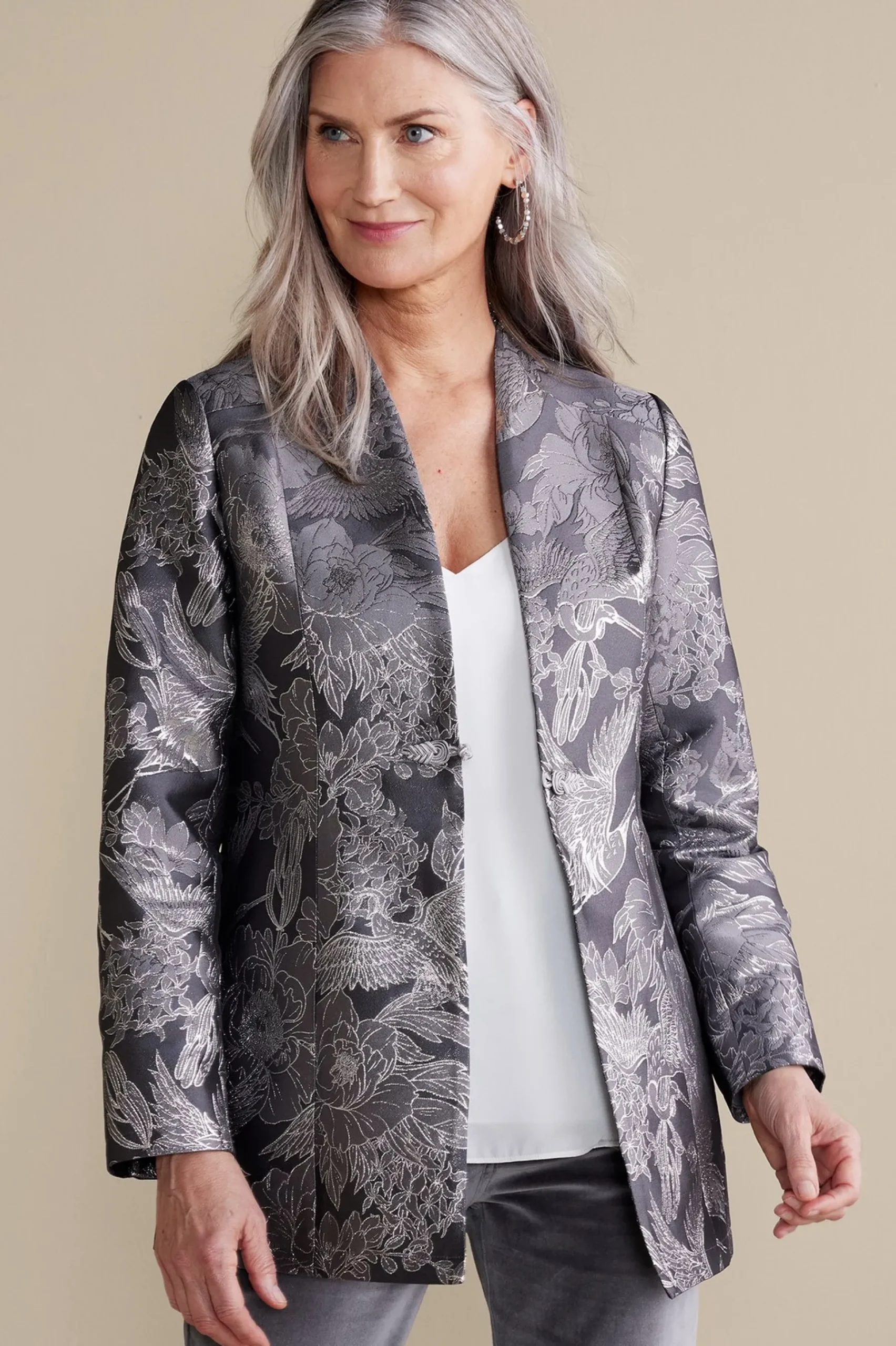 Soft Surroundings Lismore Jacquard Jacket> Global Artistry|Jackets & Coats