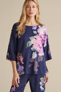 Soft Surroundings Lizette Top> Into The Blues|Vacation Shop